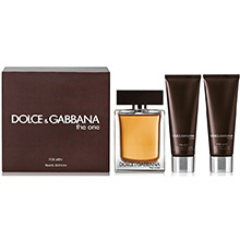 Dolce & Gabbana The One for Men Sada EdT 100ml + balzám po holení 50ml + sprchový gel 50ml